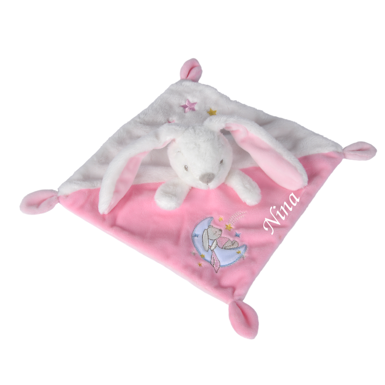  - good night - comforter rabbit pink 25 cm 